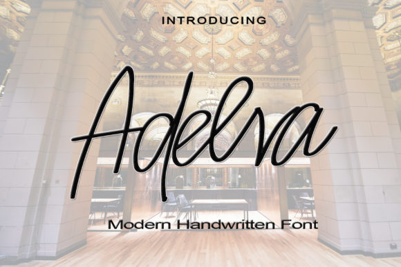 Adelva: Crafting Elegance in Modern Script Typography