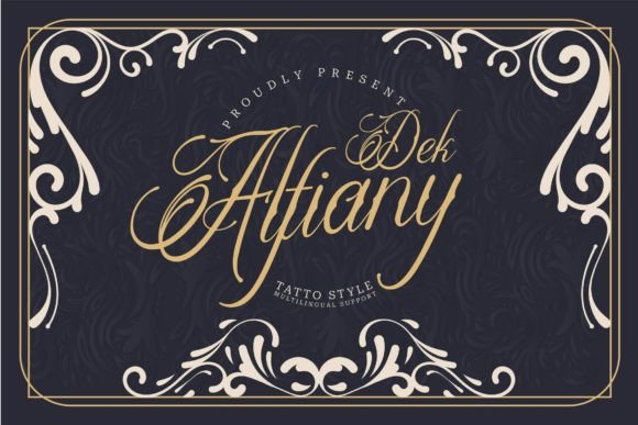 Alfiany Dek: A Tattoo Script for Modern Brands