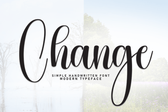 Change: The Elegant Script Font for Wedding Invitations & Logos