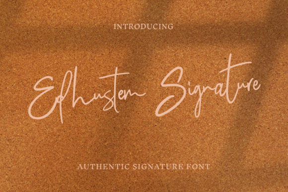 Edhustem Signature: A Modern Script for Elegant Design