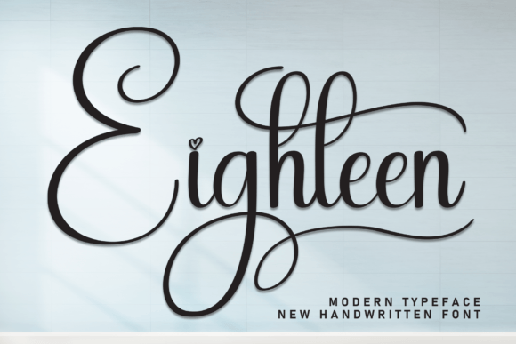 Eighteen: An Elegant Script for Timeless Designs