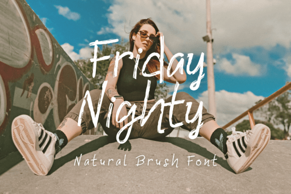 Friday Nighty: The Modern Script Font for Friendly Branding