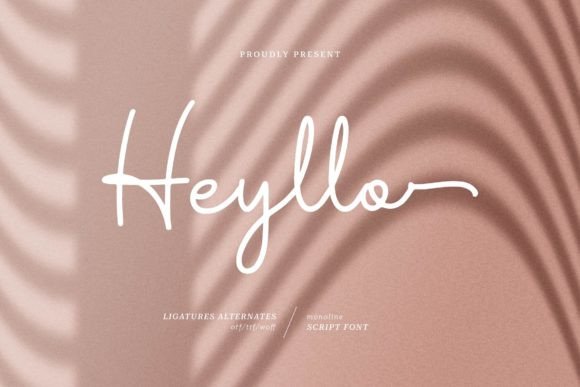 Heyllo: The Monoline Script for Authentic Branding