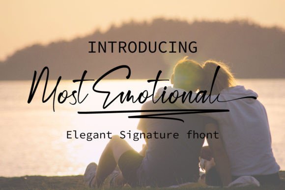 Most Emotional: Where Mystery Meets Elegant Typography