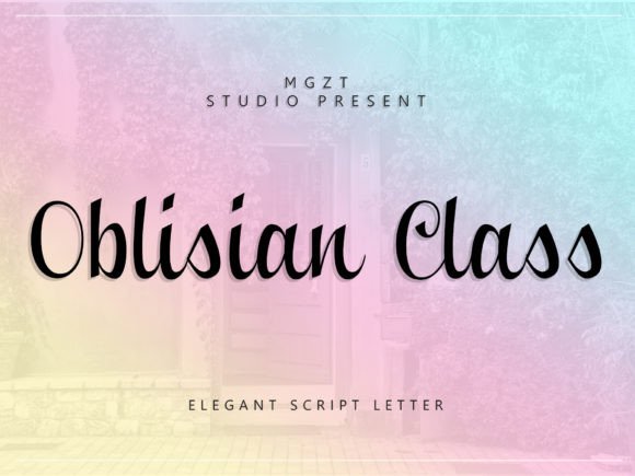 Oblisian Class: A Script Font for Timeless Branding