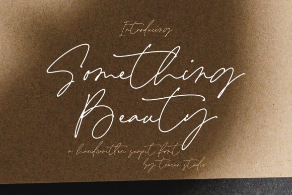 Something Beauty: A Handcrafted Script Font for Authentic Designs