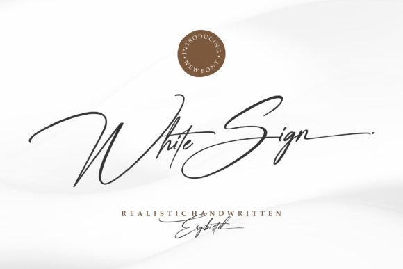 The Elegant Flow of White Sign: A Designer's Guide to This Script Typeface