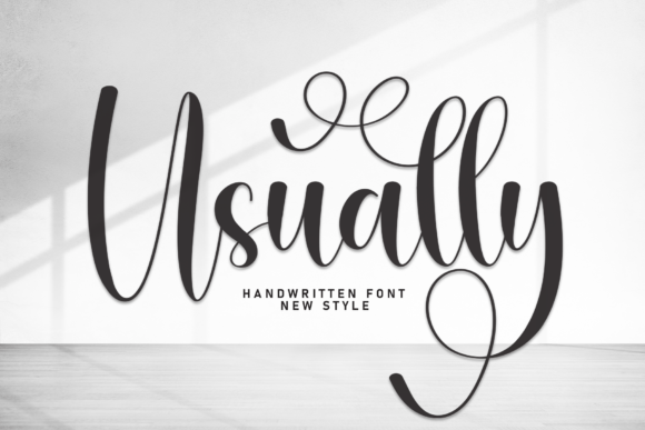 Usually: A Script Font That Elevates Your Designs
