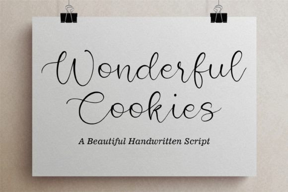 Wonderful Cookies: A Handwritten Font for Authentic Design
