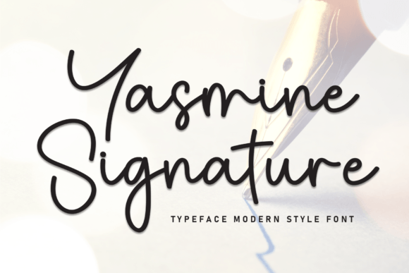 Yasmine Signature: A Stylish Script for Modern Designs
